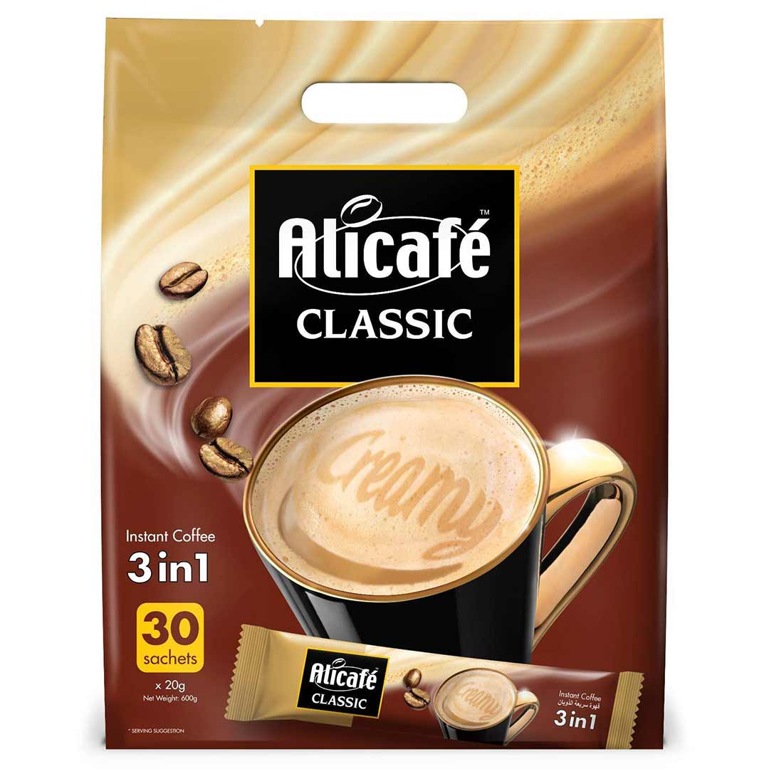 Alicafe Classic 3in1 Instant Coffee 30Pcs x 20g Home