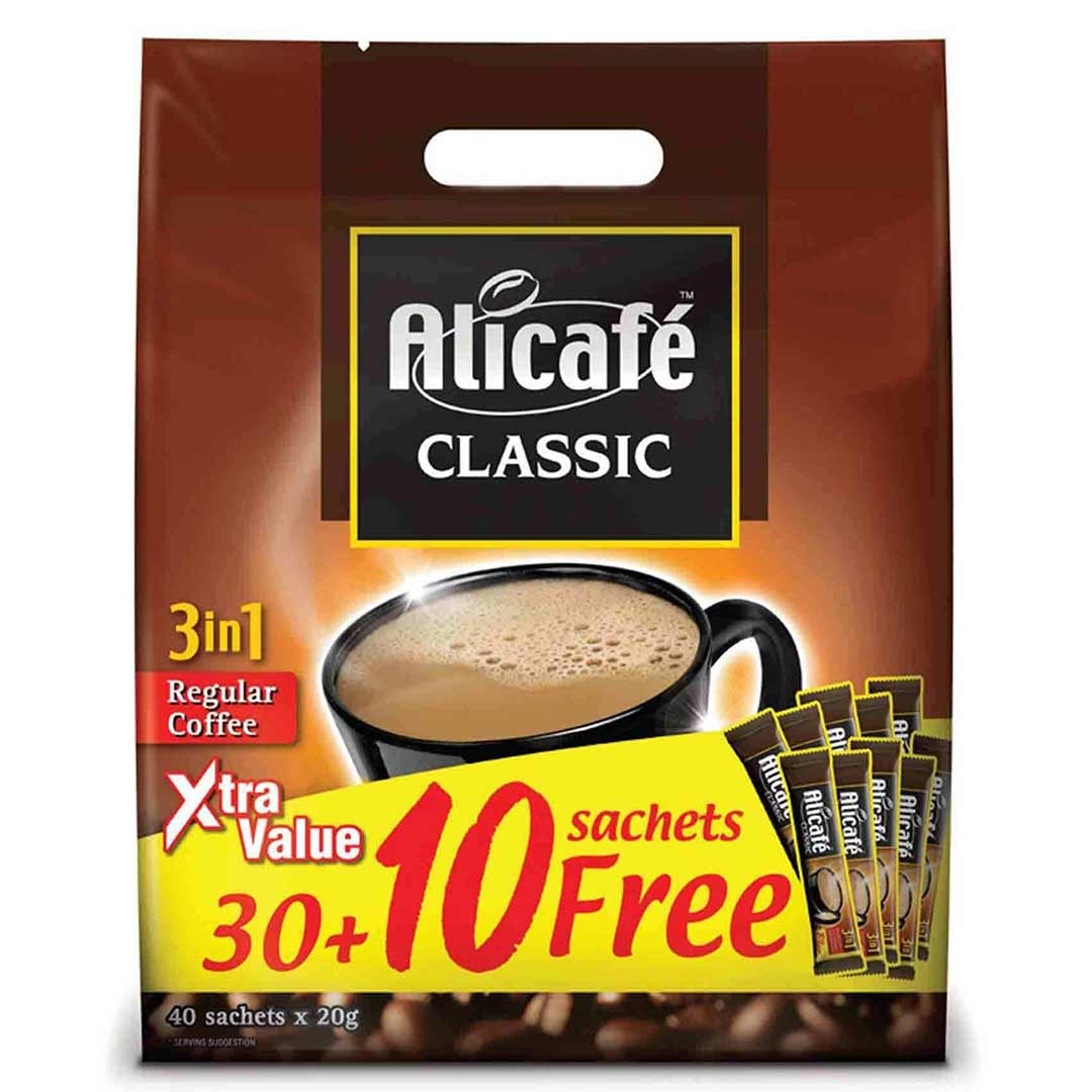 Alicafe Classic 3in1 Instant Coffee 40Pcs x 20g Home